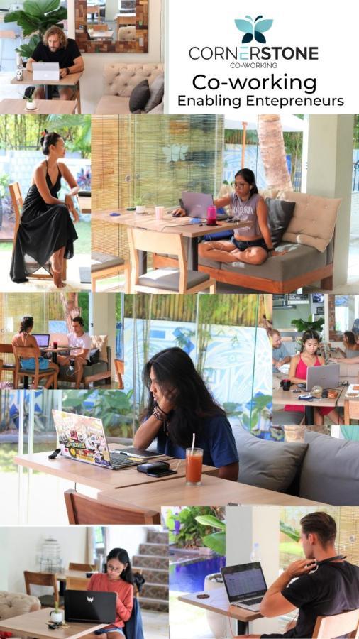 Albergue Cornerstone Bali Coworking Canggu Exterior foto